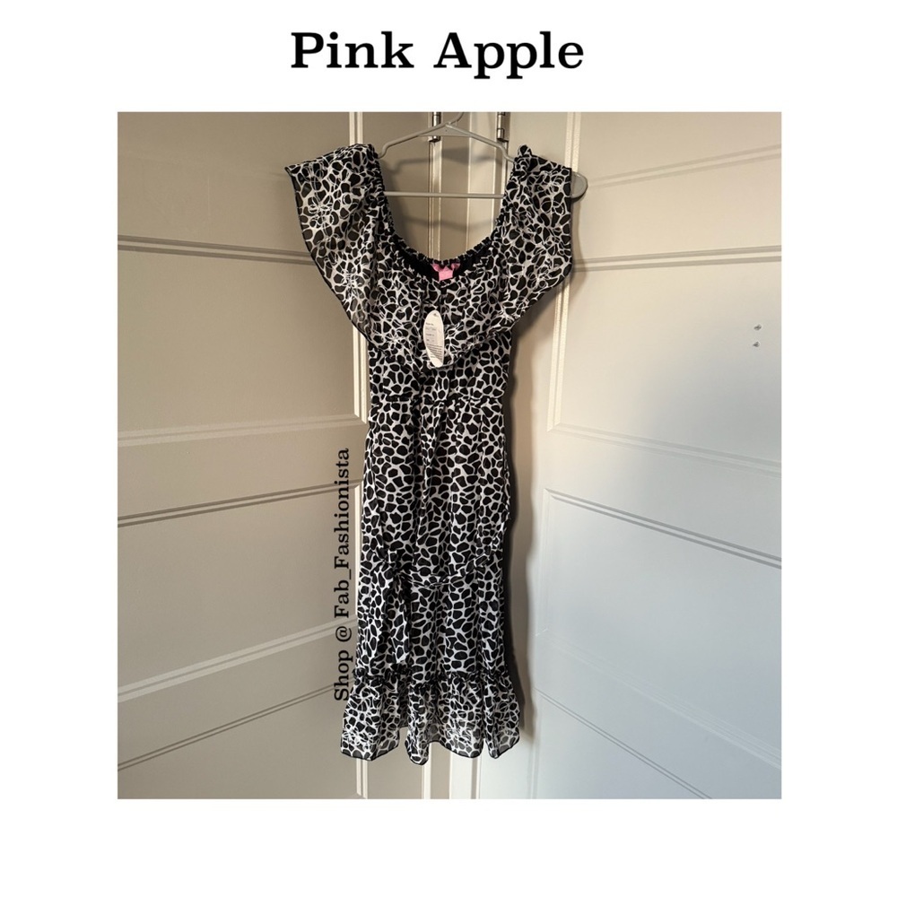 Pink Apple off shoulder dress size medium